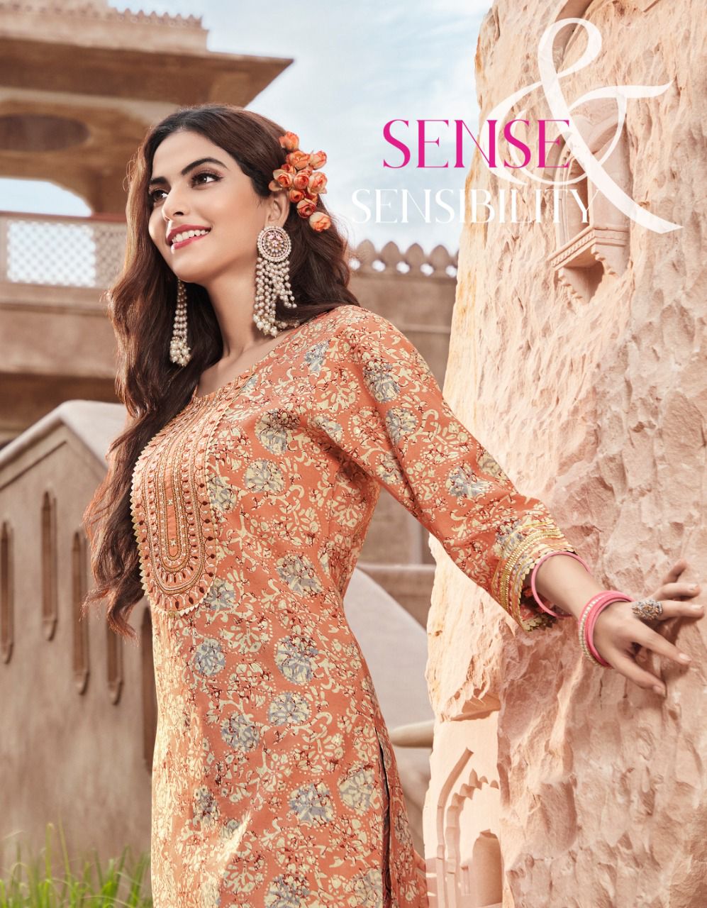 Goldy 1 Fancy Latest Designer Ethnic Wear Foil Print Kurti With Bottom Collection